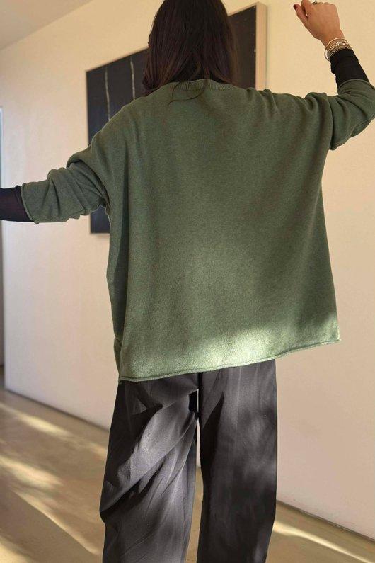 Carnaby Box Knit Khaki /3 =